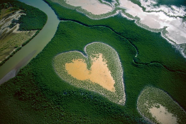 Heart in Voh, New Caledonia - Yann Arthus-Bertrand